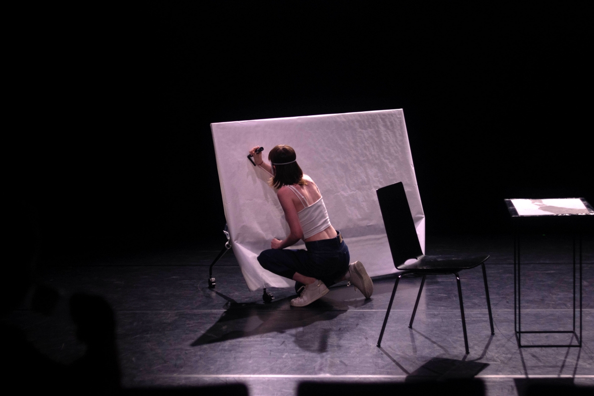 on. Digital photo from spectacle
